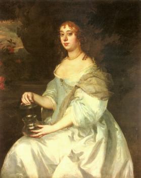 Sir Peter Lely : Portrait Of Hannah Bulwer